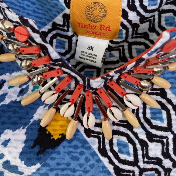 Ruby Rd. Embellished Top she'll & Beads - Picture 3 of 3